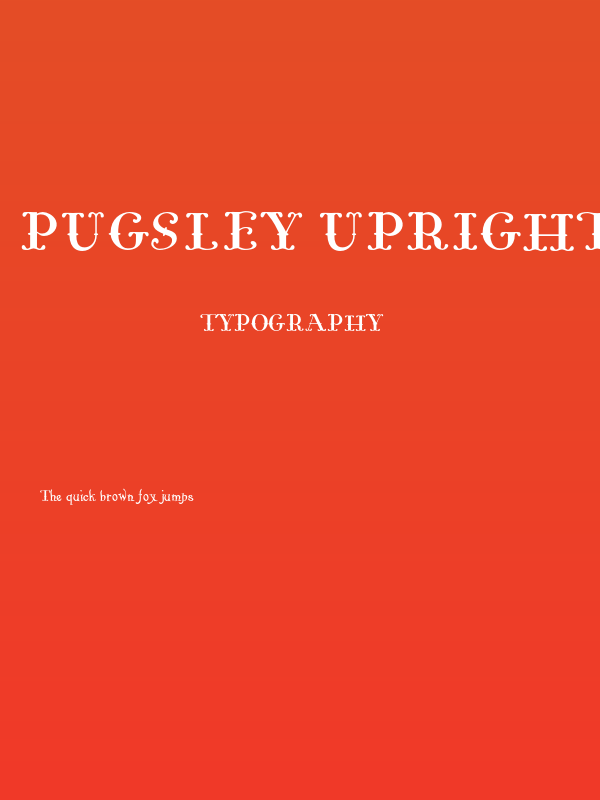 Pugsley Upright Poster