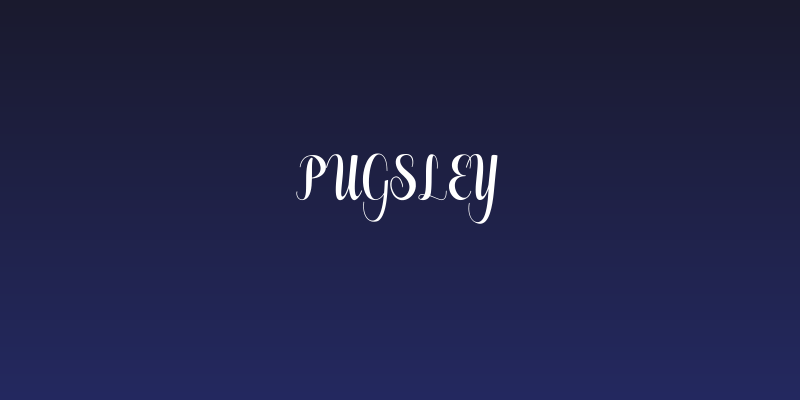 Pugsley Social Header