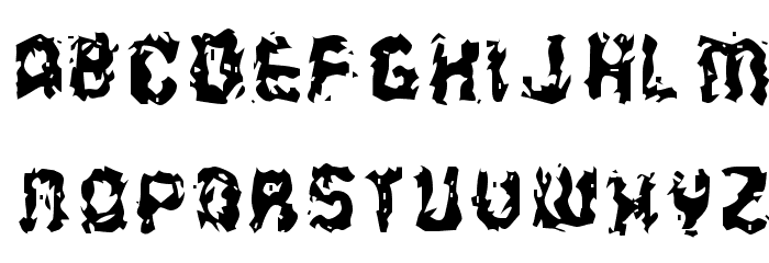 Puke Font LOWERCASE