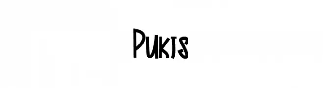 Pukis  Frei Schriftart Herunterladen
