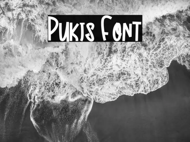 Pukis Font examples