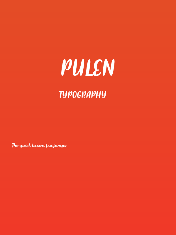 Pulen Poster