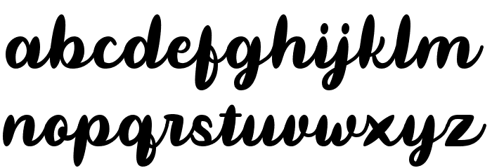 Pulen Font LOWERCASE