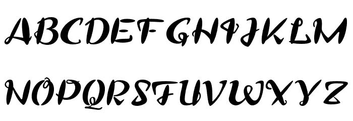 Pulipuli Italic Caratteri MAIUSCOLE