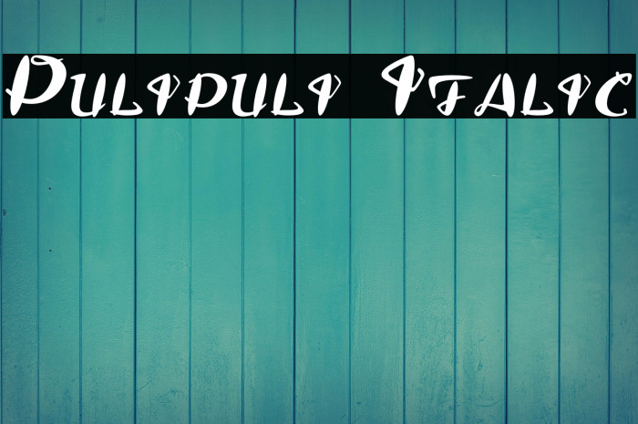 Pulipuli Italic Example 2