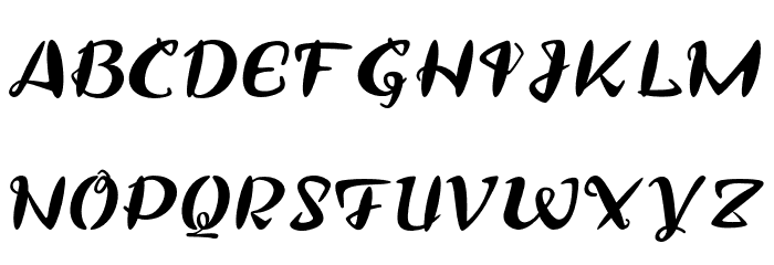 Pulipuli Italic Caratteri MINUSCOLO