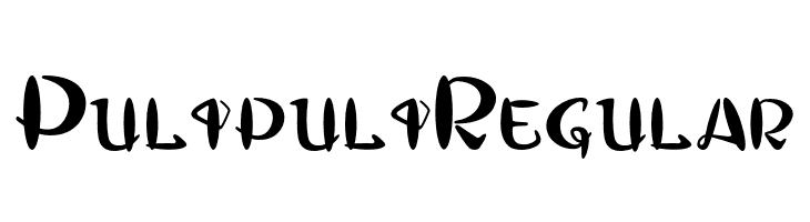 Pulipuli Regular  font caratteri gratis