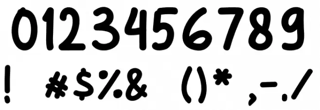 Pull Me Out Bold Font OTHER CHARS