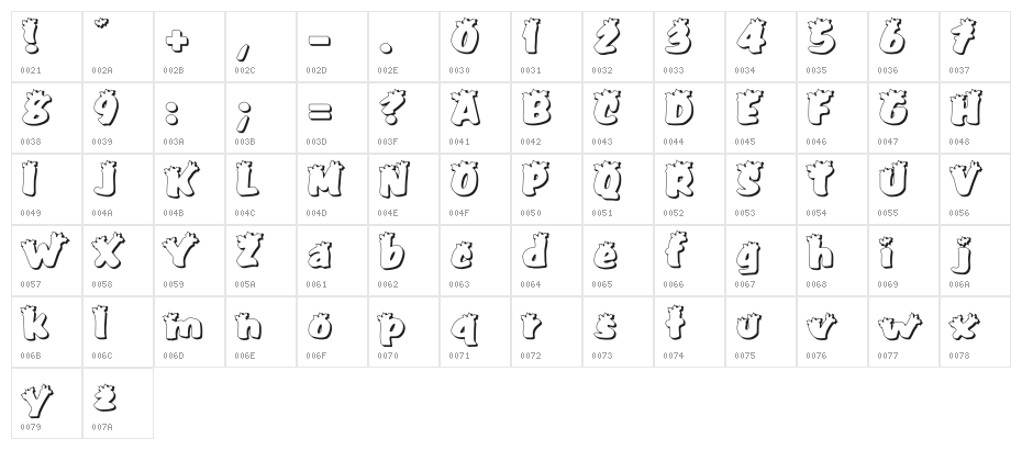 Pullstar-Holiday Character Map