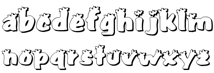 Pullstar-Holiday Font LOWERCASE