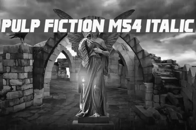 Pulp Fiction M54 Italic Font examples