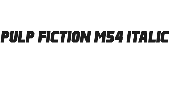 Pulp Fiction M54 Italic Logo