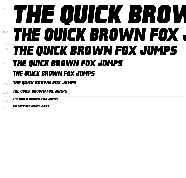 Pulp Fiction M54 Italic Waterfall