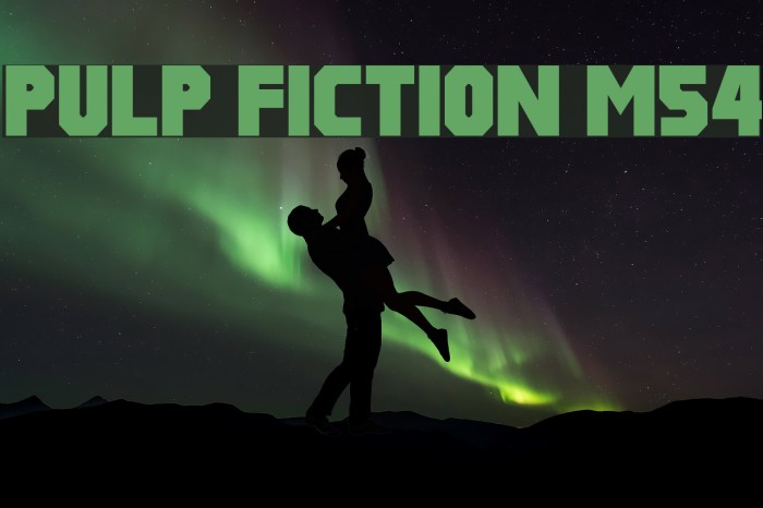 Pulp Fiction M54 Fonte examples