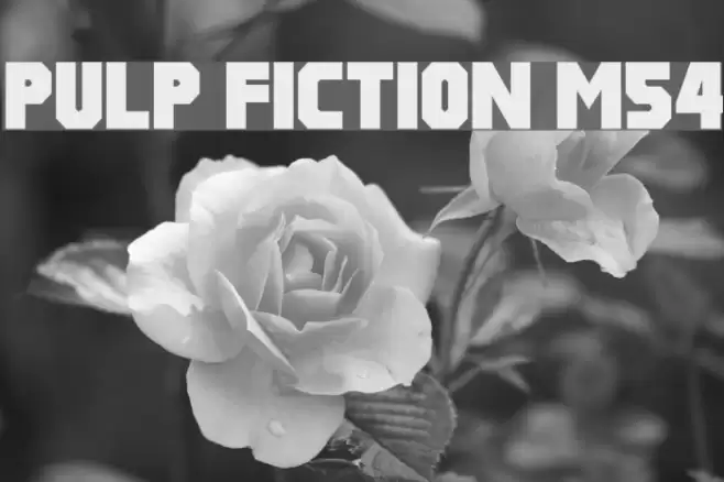 Pulp Fiction M54 Font examples
