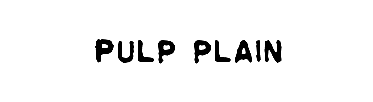 Pulp plain Font