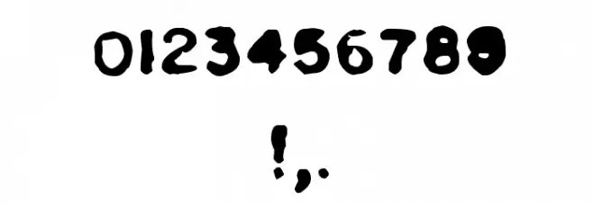 Pulp plain Font OTHER CHARS