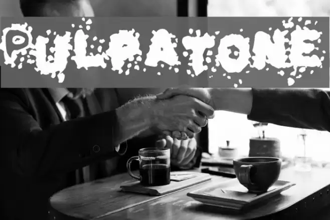 Pulpatone Font examples
