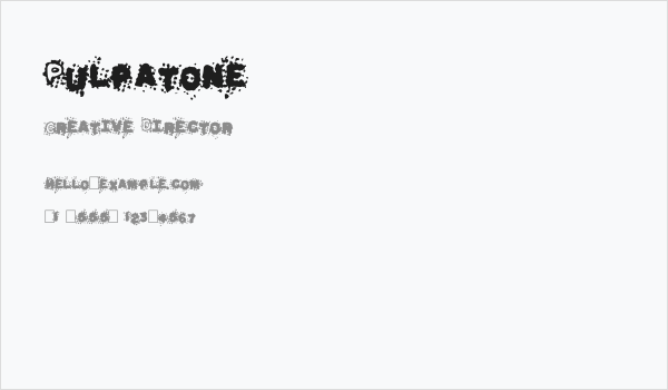 Pulpatone Business Card