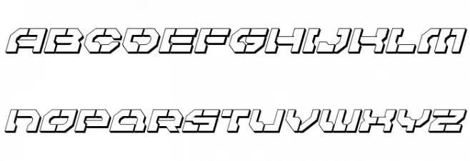 Pulsar Class 3D Italic Polices MAJUSCULES