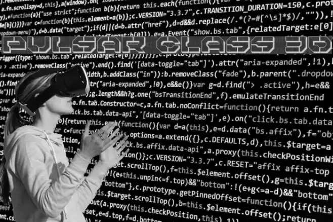 Pulsar Class 3D Font examples