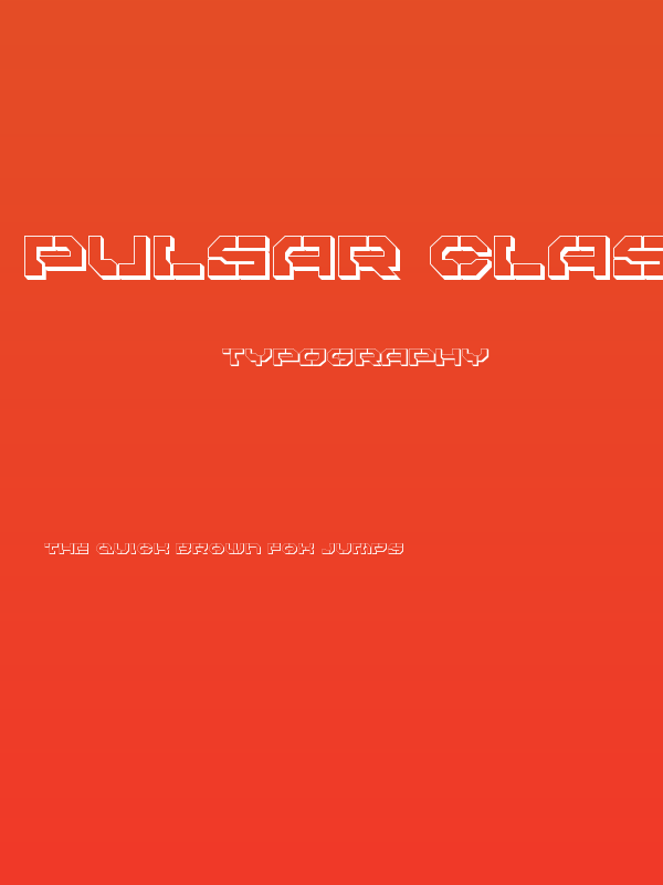 Pulsar Class 3D Poster