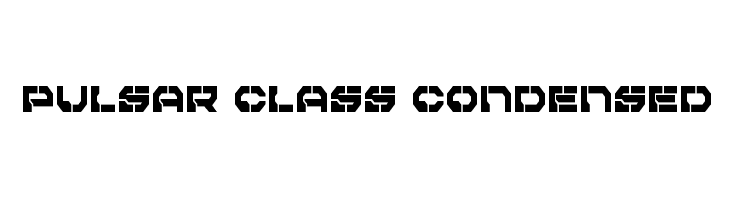 Pulsar Class Condensed  Frei Schriftart Herunterladen