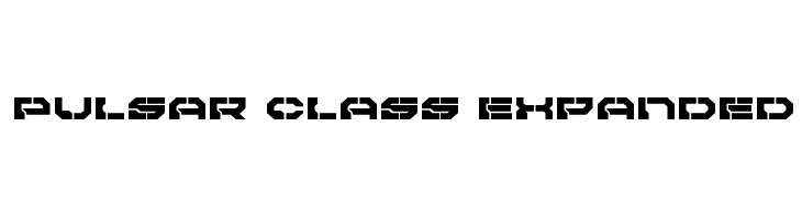 Pulsar Class Expanded  フリーフォントのダウンロード
