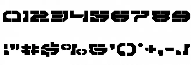 Pulsar Class Expanded Font OTHER CHARS