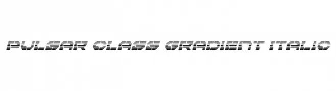 Pulsar Class Gradient Italic  Скачать бесплатные шрифты