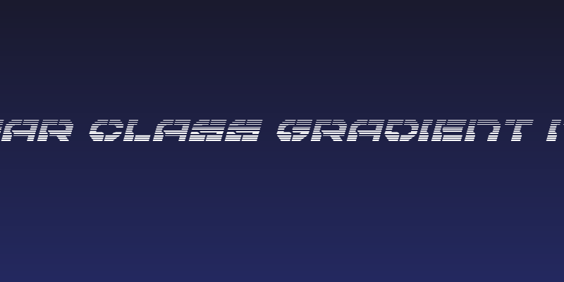 Pulsar Class Gradient Italic Social Header