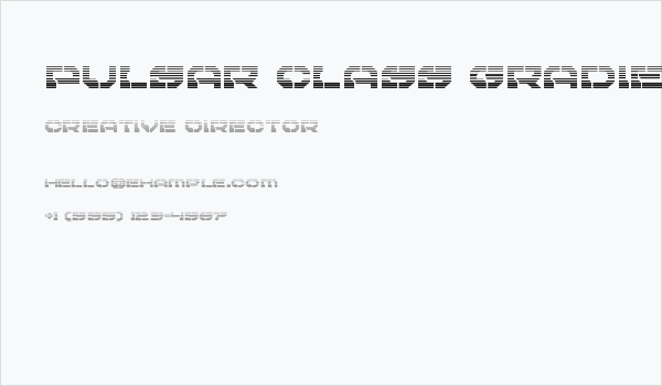 Pulsar Class Gradient Business Card