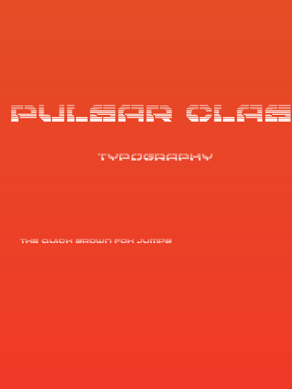 Pulsar Class Gradient Poster