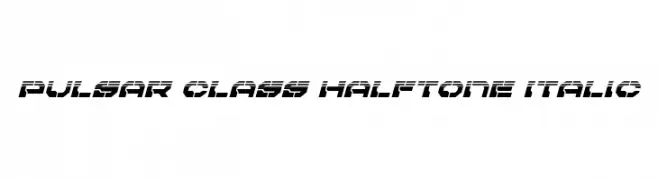 Pulsar Class Halftone Italic  Скачать бесплатные шрифты