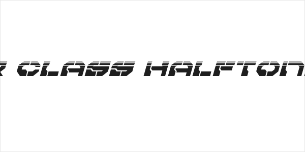 Pulsar Class Halftone Italic Logo