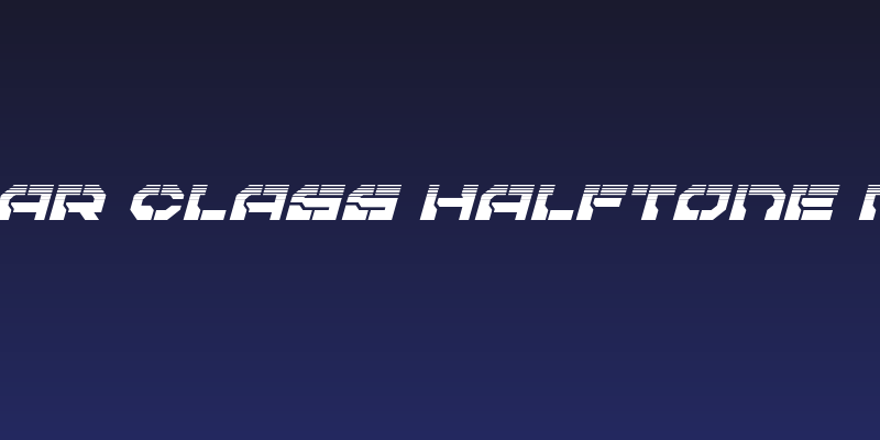 Pulsar Class Halftone Italic Social Header