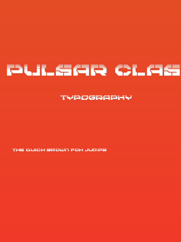 Pulsar Class Halftone Poster