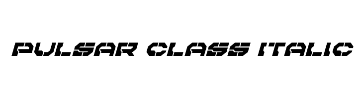 Pulsar Class Italic  Frei Schriftart Herunterladen