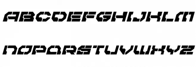 Pulsar Class Italic 字体 大写