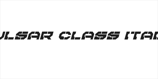 Pulsar Class Italic Logo
