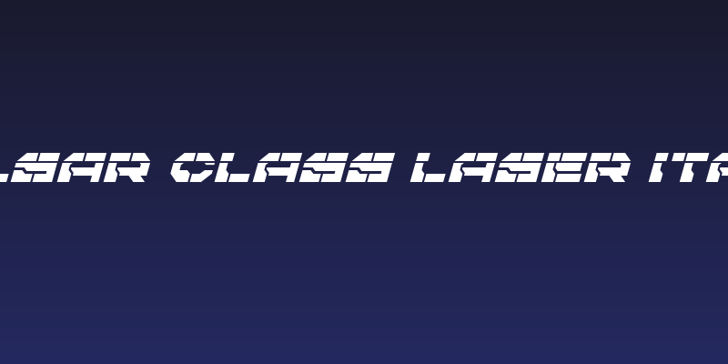 Pulsar Class Laser Italic Social Header