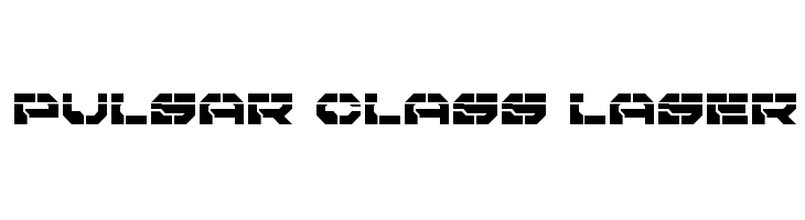 Pulsar Class Laser  Скачать бесплатные шрифты