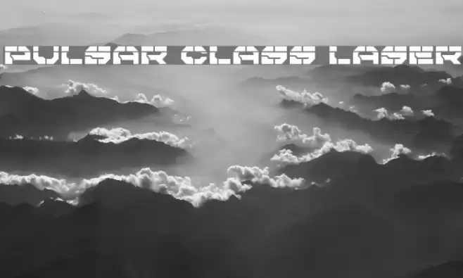 Pulsar Class Laser Font examples