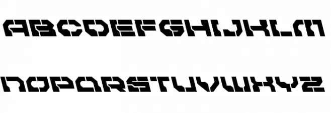 Pulsar Class Leftalic Schriftart Groß