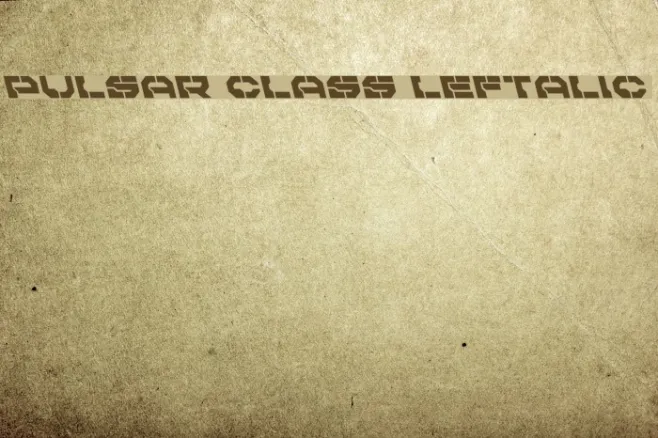 Pulsar Class Leftalic Example 3