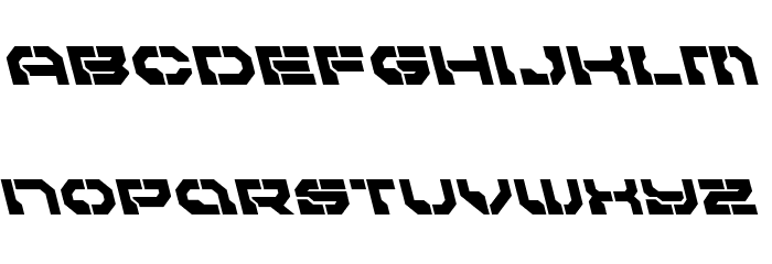 Pulsar Class Leftalic Font LOWERCASE