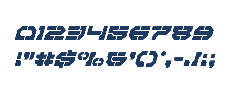 Pulsar Class Semi-Condensed Italic Other Characters
