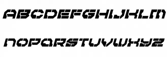 Pulsar Class Semi-Condensed Italic Polices MINUSCULES