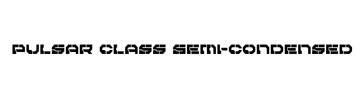 Pulsar Class Semi-Condensed  baixar fontes gratis