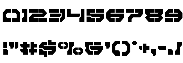 Pulsar Class Semi-Condensed Font OTHER CHARS